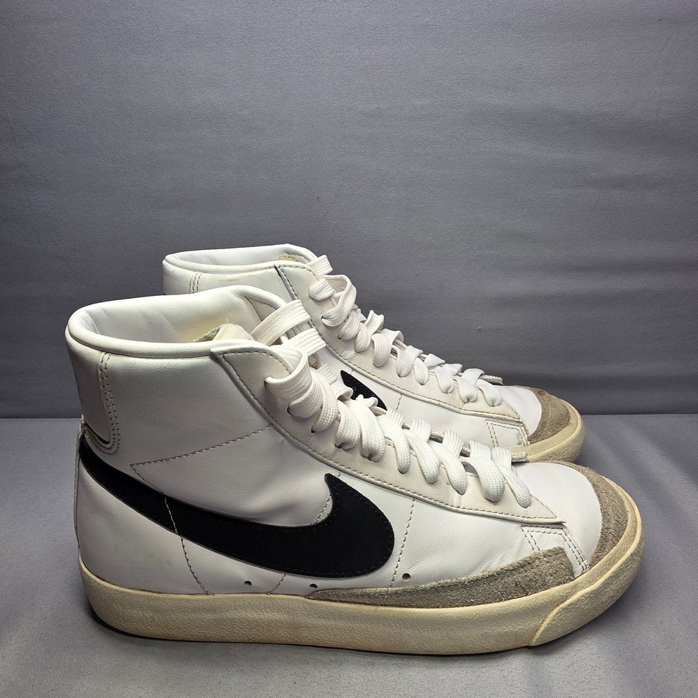 Nike Blazer Mid '77 White Leather High Top Shoes‎ CZ1055-100 Women's Size 7.5